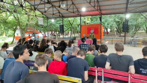 «Голоса истории: встреча с ветеранами боевых действий в „Орлёнке“» где отдыхают воспитанники детского дома №7 г.Избербаш